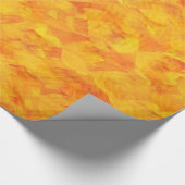 Oranje gele zonneschermen cadeaupapier (Hoek)