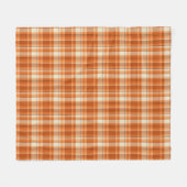 Oranje gelooid fleece deken (Voorkant (Horizontaal))