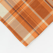Oranje gelooid fleece deken (Hoek)