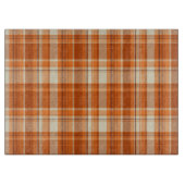 Oranje gelooid snijplank (Voorkant)