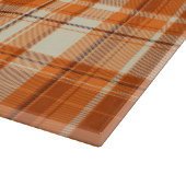 Oranje gelooid snijplank (Hoek)