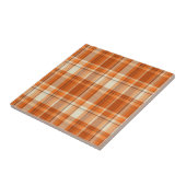 Oranje gelooid tegeltje (Zijkant)