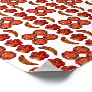 Oranje Gemstone Art. Poster