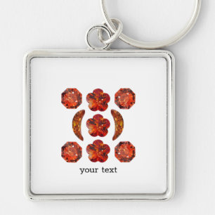 Oranje Gemstone Art. Sleutelhanger