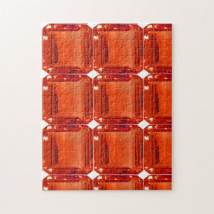 Oranje Gemstone Pattern Legpuzzel