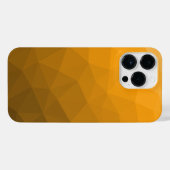 Oranje geometrisch maaspatroon van de gradiënt iPhone hoesje (Achterkant horizontaal)