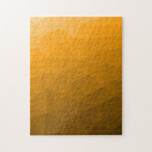 Oranje geometrisch maaspatroon van de gradiënt legpuzzel