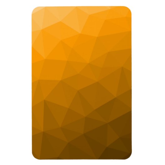 Oranje geometrisch maaspatroon van de gradiënt magneet (Verticaal)