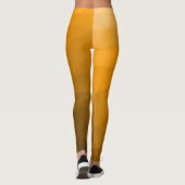 Oranje geometrisch maaspatroon van de gradiënt Mon Leggings (Achterkant)