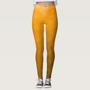 Oranje geometrisch maaspatroon van de gradiënt Mon Leggings