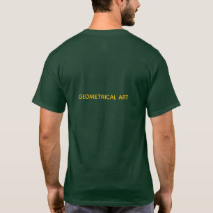 ORANJE GEOMETRISCHE KUNST T-SHIRT