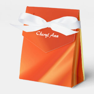 Oranje Gepersonaliseerde Vloed Bedankdoosjes