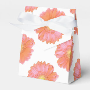 Oranje gerbera daisy bedankdoosjes