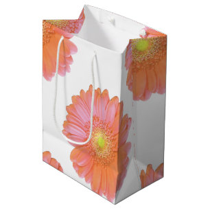 Oranje gerbera daisy medium cadeauzakje