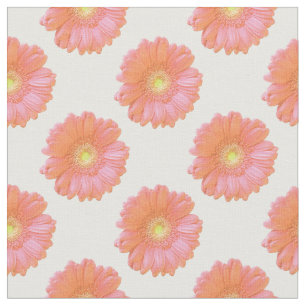 Oranje gerbera daisy stof