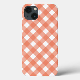 Oranje geruite Case-Mate iPhone hoes
