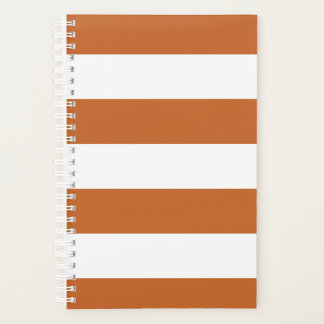 Oranje gestreept planner