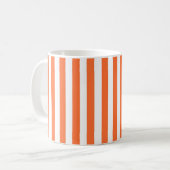 Oranje gestreepte mok (Voorkant links)