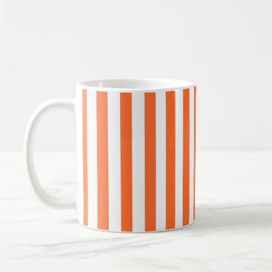 Oranje gestreepte mok (Links)