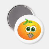 Oranje gezicht magneet (Voorkant / Achterkant)