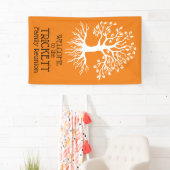 Oranje gezinshereniging - Silhouette Spandoek (Insitu)