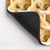 Oranje Ginger Cat Pattern Muismat (Hoek)
