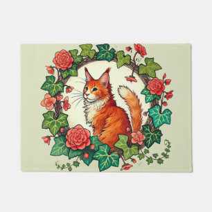 Oranje Ginger Maine Coon Cat Deurmat