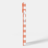 Oranje gingham Case-Mate iPhone case (Achterkant / Links)