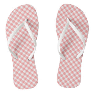 Oranje Gingham Design Teenslippers