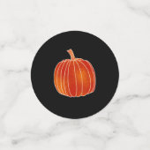 Oranje Glanzende Pompoen Herfst Decor Halloween Pa Confetti (Kleine voorkant)