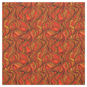 Oranje Glas in lood Abstract Stof