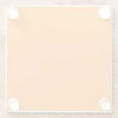 Oranje Glazen Onderzetter (Achterkant)