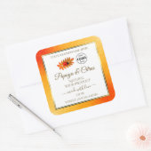 Oranje Glitter White Product Labels Ladybug Logo (Envelop)