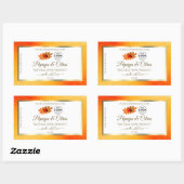 Oranje Glitter White Product Labels Ladybug Logo (Vel)
