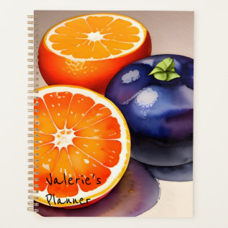 Oranje gloed Waterverf Planner
