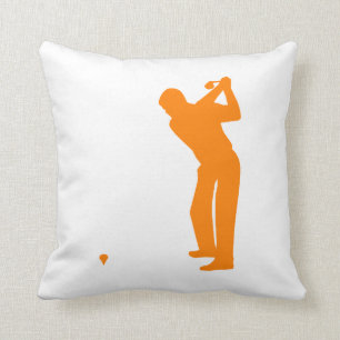 Oranje golf kussen