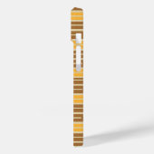 Oranje, goud, bruine rechthoeken en cirkels Case-Mate iPhone case (Achterkant / Links)