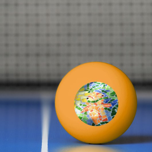 Oranje goudmakerkunst pingpongballen (Net)