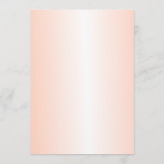Oranje Gradient Blank Wedding Fan Program Papier Programma (Achterkant)