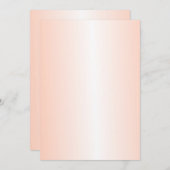 Oranje Gradient Blank Wedding Fan Program Papier Programma (Voorkant / Achterkant)