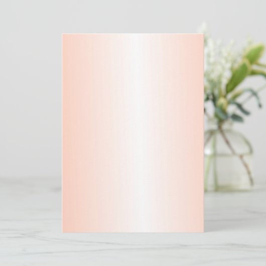 Oranje Gradient Blank Wedding Fan Program Papier Programma (Staand voorkant)