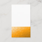 Oranje gradiëntgeometrische maaswijdte QR-code Visitekaartje (Achterkant)