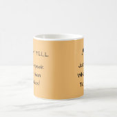 Oranje Grappige Schrijver Tip Schrijver Geschenk Koffiemok (Center)