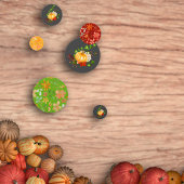 Oranje grijs bloempompoen Thanksgiving herfst Confetti