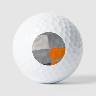 Oranje grijs gepleisterd geruit golfballen