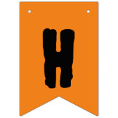 Oranje Grijs Paarse Happy Halloween Vlaggetjes (Eerste vlag)