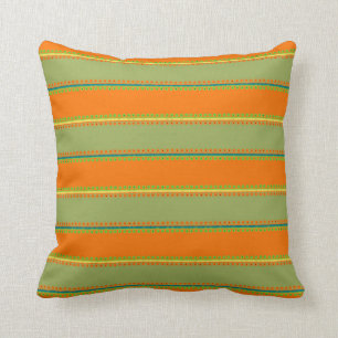 Oranje groen decoratief modern dun lumbar Pillow Kussen
