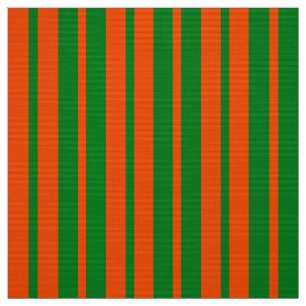 Oranje Groen Stijlvolle Strepen Patroonontwerp Stof