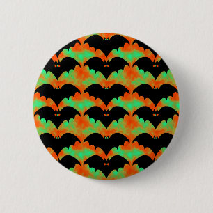 Oranje groen voor katten en koeien ronde button 5,7 cm