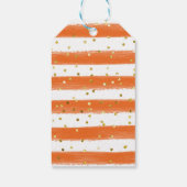 Oranje groot knijpje Vrijgezellenfeest Dank u wel Cadeaulabel (Achterkant)